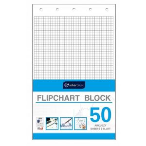 Blok do Flipcharta Interdruk 64x100cm/50/80g kratka